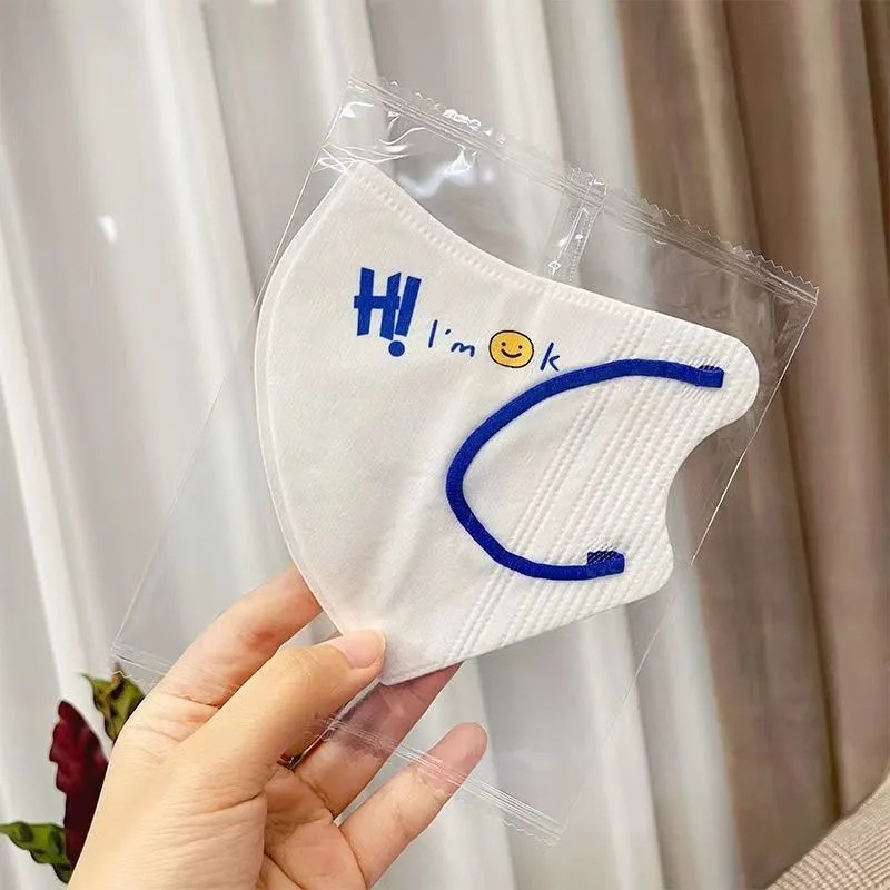 3D立体笑脸花朵口罩时尚成人儿童可爱定位口罩防尘防护口罩批发