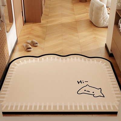 Avtomobil döşəmə paspasları: Shoe-Changing Mat, Dirt-Resistant and - sugar-bean-bun-horizontal-version-4060cm-new-diatom-mud