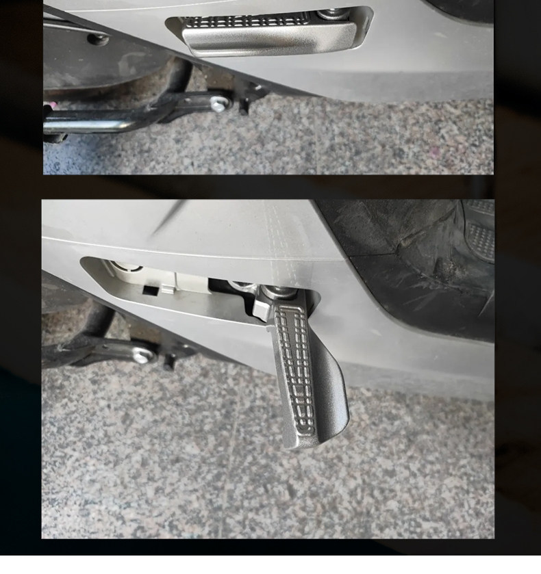 Suitable for No. 9 Electric Vehicle Folding Pedals, Side Footrests, F30Cm95Cfmix Front Pedals, Aluminum Alloy