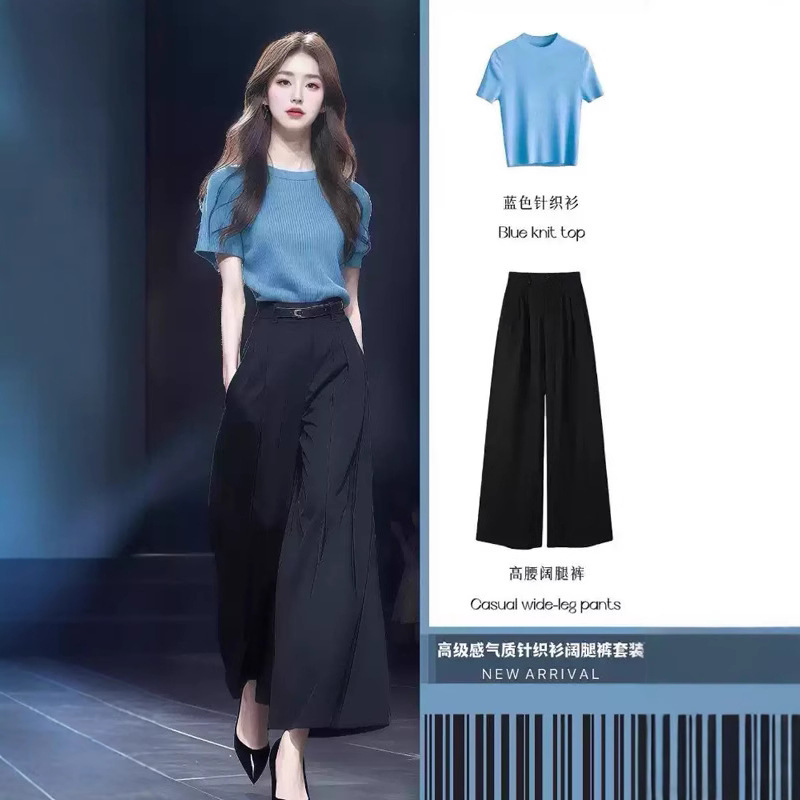 2026 Summer Outfit: a Complete Set of High-End, Unique, and Stunningly Beautiful Two-Piece Short-Sleeved Casual Pants Set for Petite Individuals