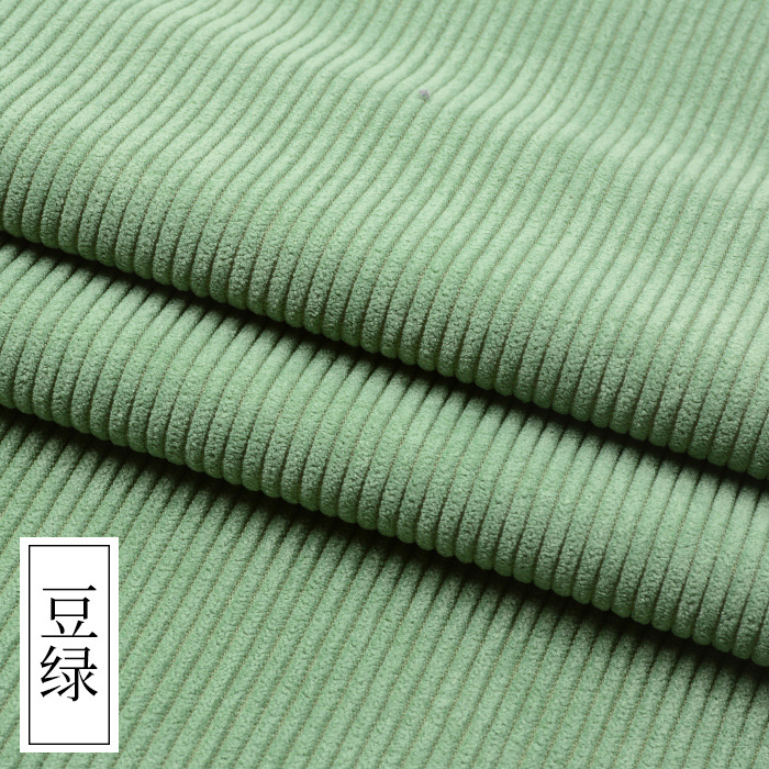 Tela de pana de terciopelo camisa de pana abrigo suéter ropa de tela de color sólido Chaqueta de algodón acolchado pantalones sofá cubierta de tela