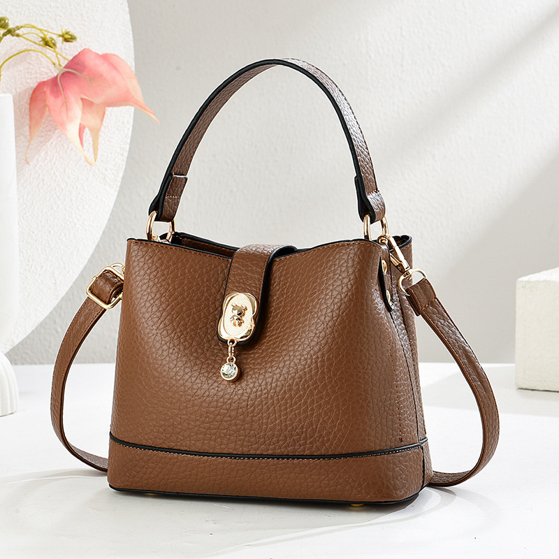 Bolso de cubo atmosférico 2025 nuevo bolso de moda de alta gama bolso de mensajero de todo fósforo casual bags transfronterizos