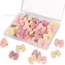 新品跨境厂家批发图钉蝴蝶结树脂大头钉工字钉软木板装饰照片DIY