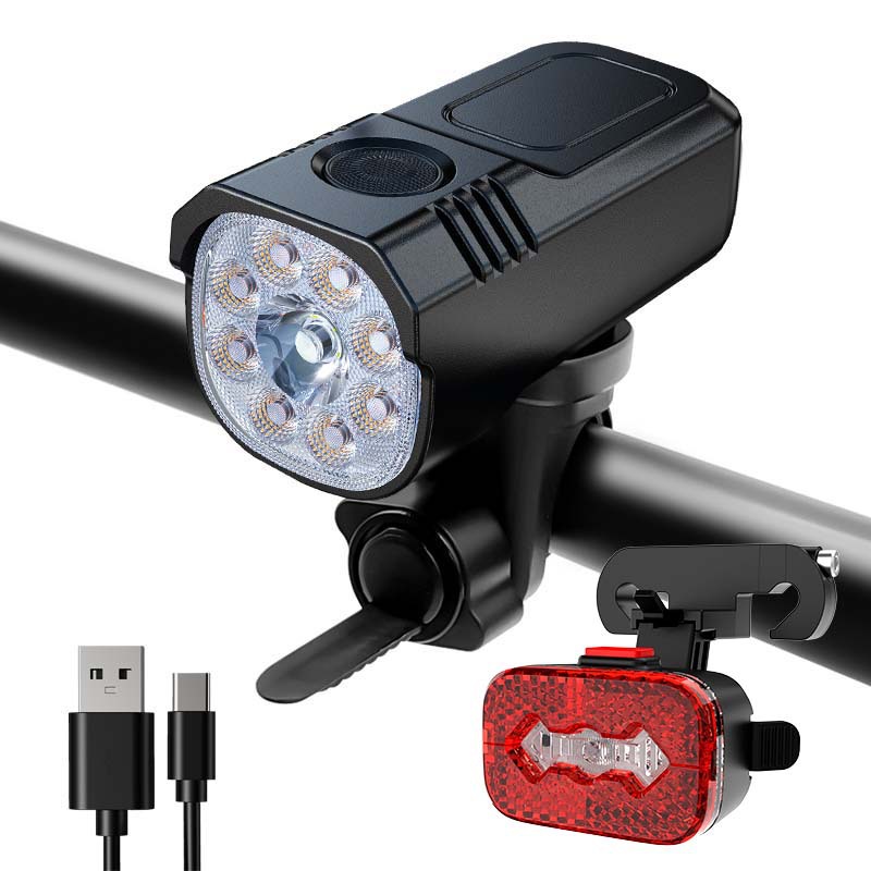 Road car headlight + seat bag tail light