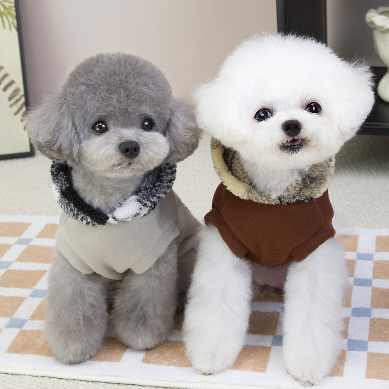 宠物服装带帽卫衣狗狗衣服秋冬装泰迪比熊小型犬冬季DOG带帽卫衣|undefined