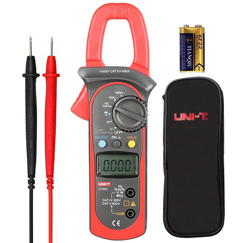 UID UNI-T UT203 AC / DC medidor de pinza digital medidor de pinza multímetro de medición de galvanómetro 400