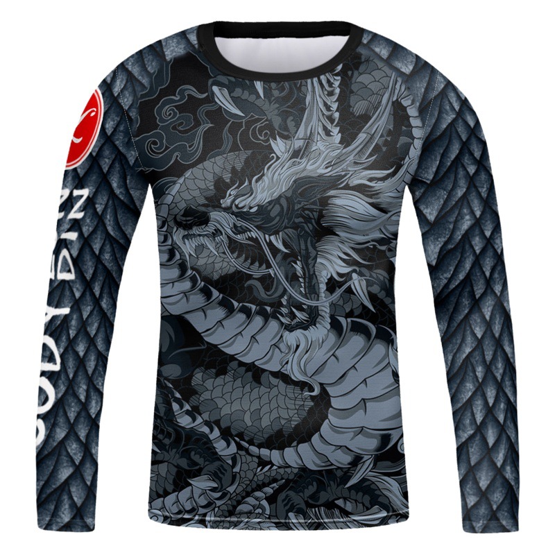 Boys' sports slim-fit long sleeve autumn and winter sports outdoor running basketball football Breathable High elastic quick-drying long sleeve
