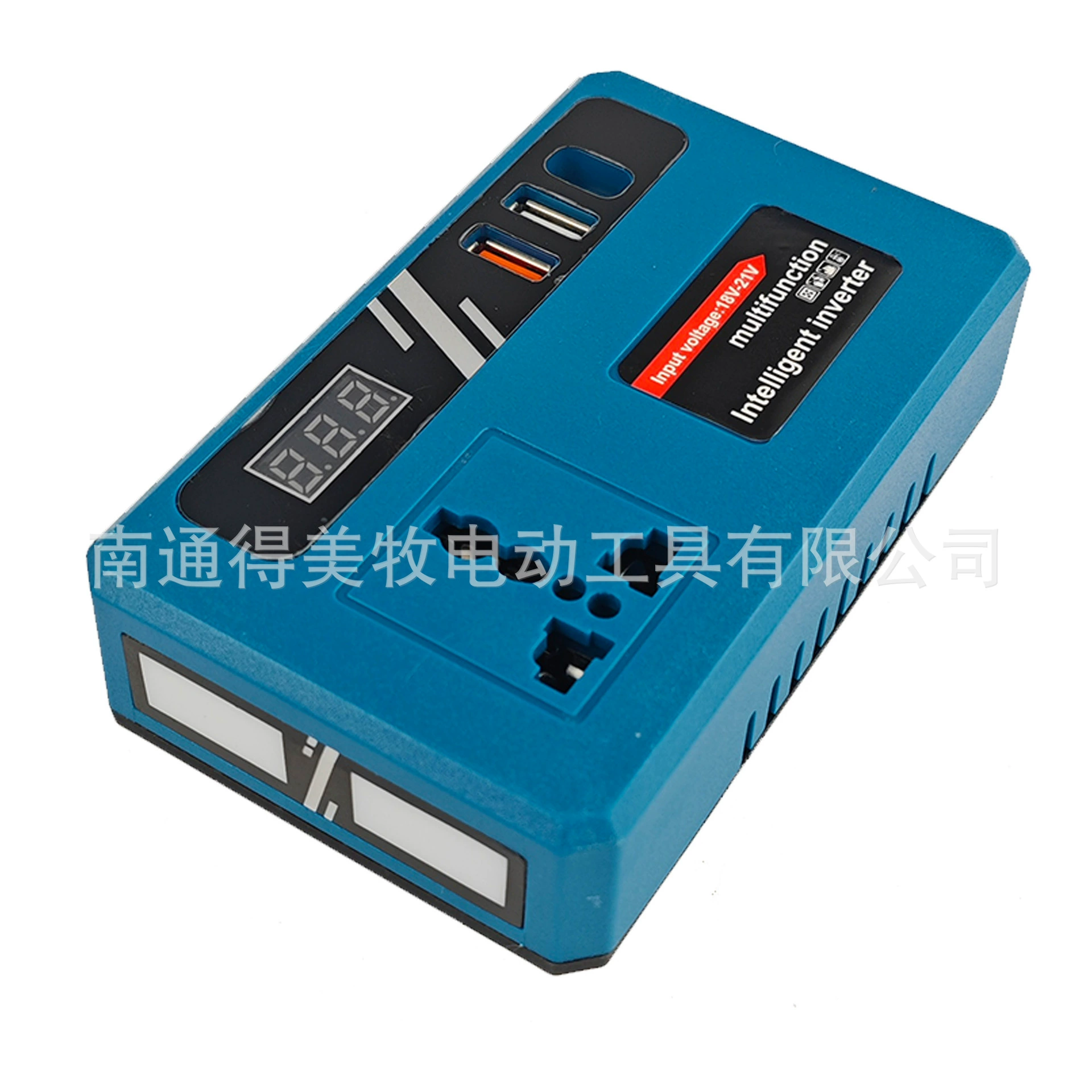 Популярный инвертор 21В в 220В с подсветкой, зарядкой USB/TYPE-C, для Dewalt Makita Miwaki (подошвы)