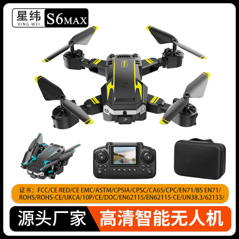 S6 with Screen Control Cross-Border New Drone High-Definition Aerial Photography Quadcopter Foreign Trade Hot-Selling Remote Control Aircraft Wholesale