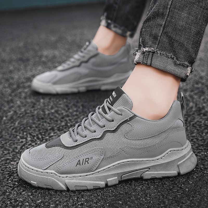 Arbejdsbeskyttelse herre åndbar mesh sports- og isure tynde byggeplads lugttætte arbejdssko trendy sommer_voghion.com