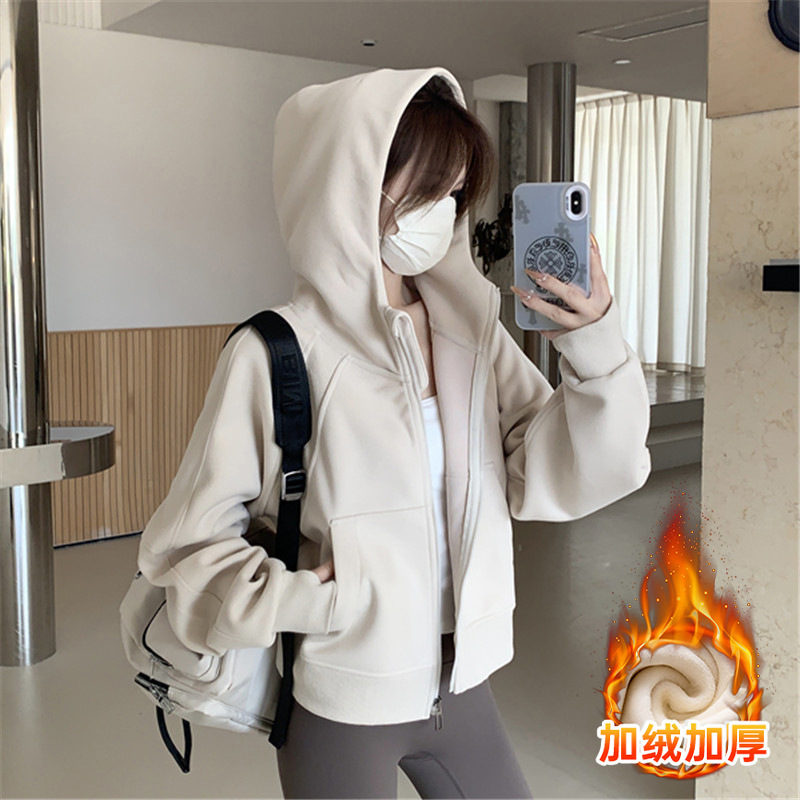 连帽卫衣外套女2025新款春秋款宽松休闲百搭薄款开衫拉链运动上衣|undefined