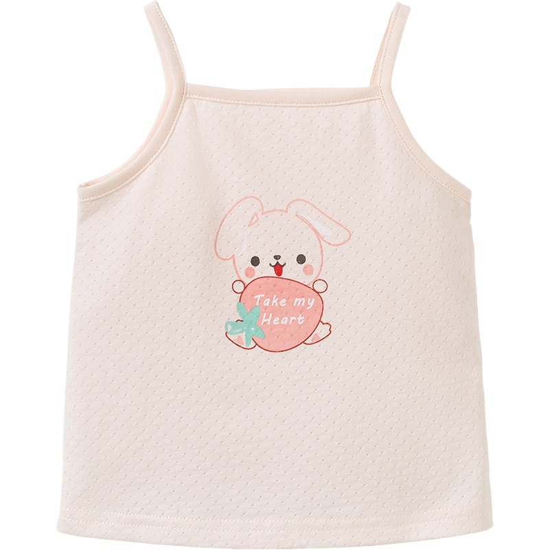 Las niñas camisola verano recién nacido algodón fino sin mangas niño desgaste interior tocando fondo vientre protección ropa bebé desgaste del verano