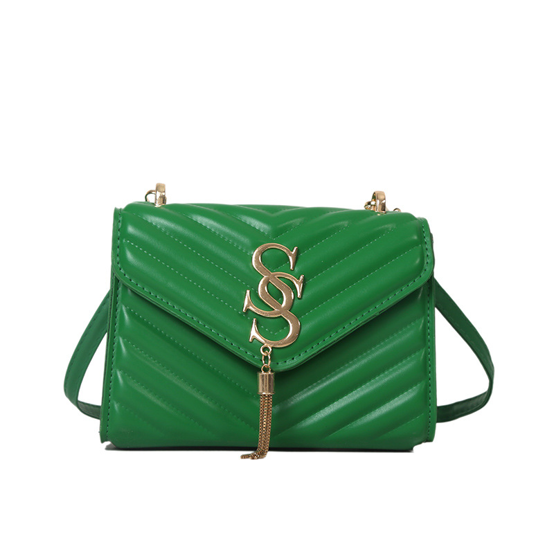 Bolso simple de moda personalizada para las mujeres 2023 otoño nueva moda metal borla bolsa de hombro cadena mensajero bolsa para mujeres