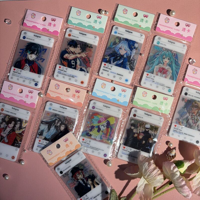 Animation through card fifth personality first sound Tianguan magic way volleyball youth blue lock through card PVC6 a pack of wholesale