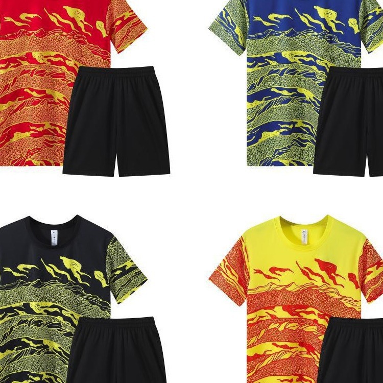 in stock summer quick-dry football uniform suit men's adult competition training uniform school team uniform children's football uniform wholesale