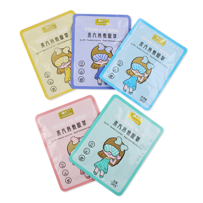 蒸気アイマスク遮光睡眠自己発熱かわいい漫画アイパッチ使い捨てホットパック加熱卸売り量が多い|undefined