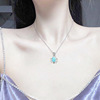 Pendant for yoga, fashionable multicoloured necklace from pearl