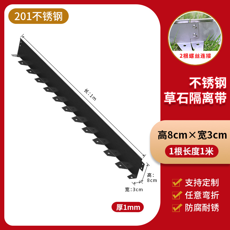 Negro grueso 1.0 largo 1 metro (201) con tornillos