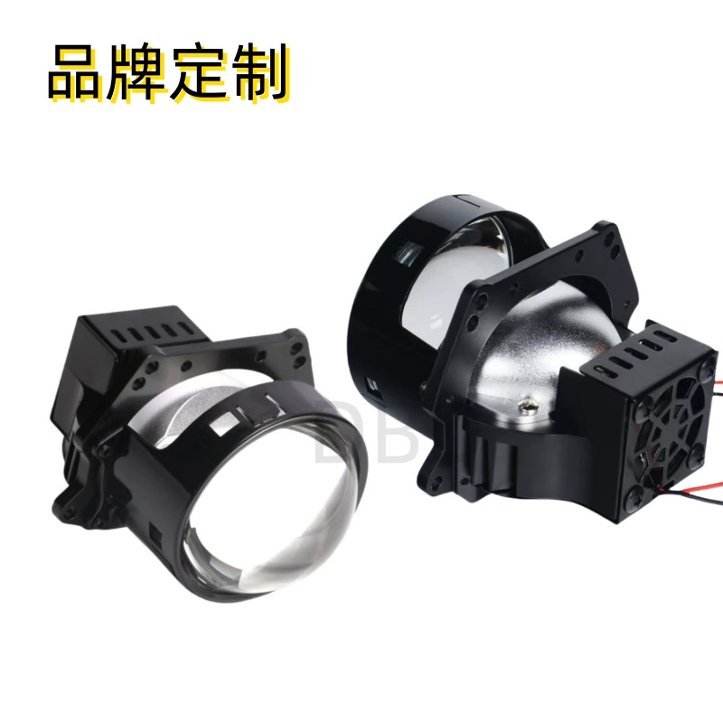 Прямые поставки с завода: 60-ваттная коротковолновая светодиодная фара с двойной линзой для модификации автомобилей и мотоциклов, дальний и ближний свет 3inch