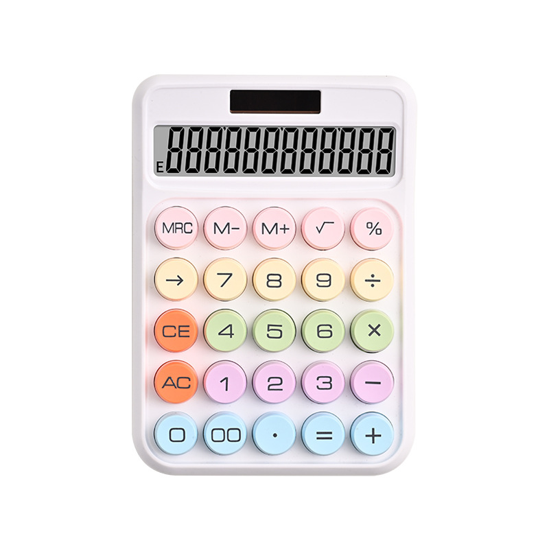 Calculadora de dopamina multifuncional de alto valor facial computadora de color caramelo 12 bits calculadora de oficina al por mayor