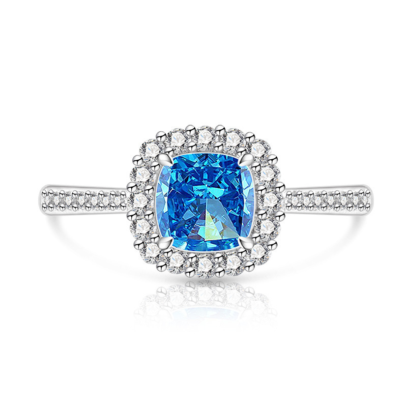 Prinzessin-ring Mit Edelstein Und Diamanten In Gold-optik_voghion.com