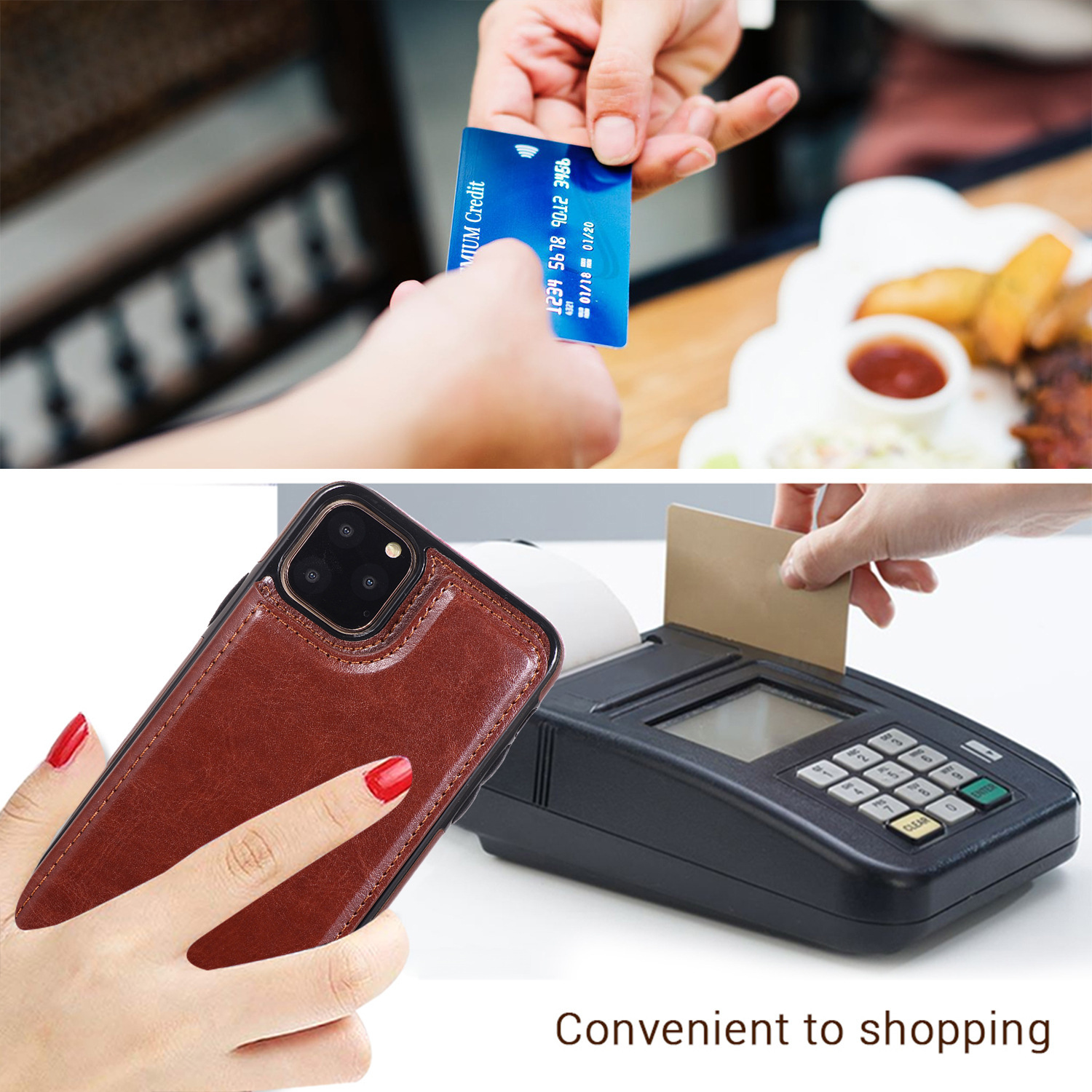For iPhone14 15 Mobile Phone Leather Case  13 Pro Crazy Horse Pattern Protective Case Samsung A55 Mobile Phone Case_voghion.com