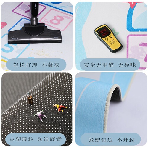 Cartoon children's room carpet, bedroom bedside blanket, living room game area, reading area chair, thickened household anti-slip floor mat