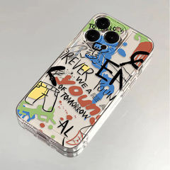 卡通可愛三隻動物適用iPhone15promax蘋果14手機殼12/13簡約11