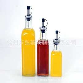 批发玻璃方形油壶防漏装油瓶调料瓶香油酱油醋壶橄榄倒防漏设计