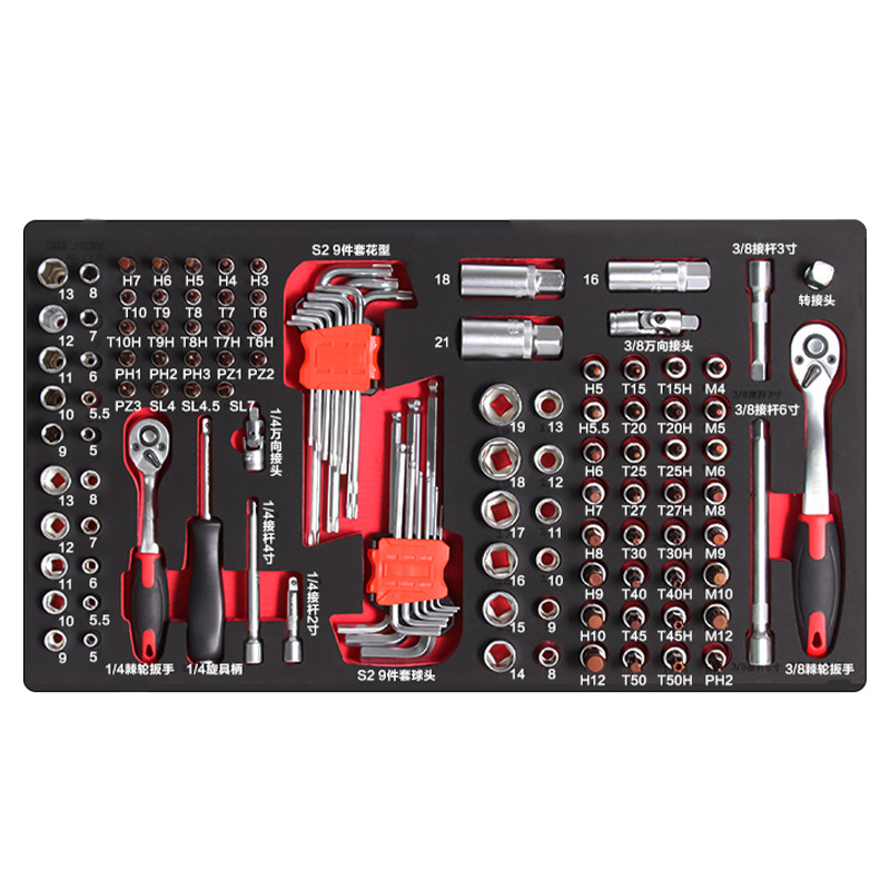 TANKSTORM 자동 수리 하드웨어 전문 도구 세트 EVA 트레이 드라이버 렌치 조합 시리즈