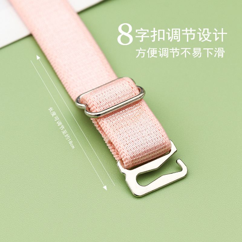 Correa de hombro de tela de acero inoxidable accesorios de correa de ropa interior de banda ancha de mujer antideslizante fuera del cuello sexy sujetador correa de hombro