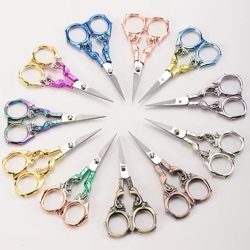 № 12 11 цвет винтажные ножницы для дома ножницы высокого качества ножницы из нержавеющей стали вышитые нити задвижки