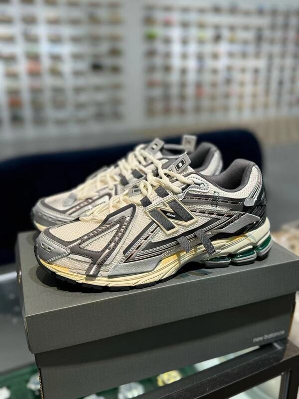 莆田 Haoji は純粋な nb1906 シルバー、シルバー、グレー、ホワイト、グリーン、ネイビーブルー、通気性のあるカジュアルな男性と女性のスポーツシューズです。|undefined