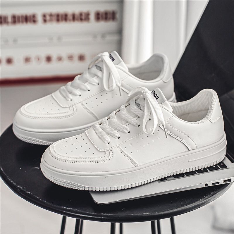 White Sneakers for Men, Breathable, Casual, Versatile, Suitable for Teenagers, New 2026 Model, Pure White Sports Shoes for Students