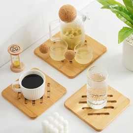 楠竹杯垫木质餐桌垫碗垫隔热垫实木盘垫防烫垫子家用大号砂锅垫
