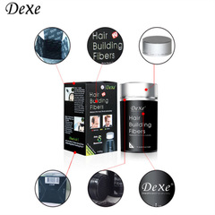 DEXE Hair Fiber Powder Thickening Powder Plant Fiber 22g Fast Hair Volume Thickening & Fluffing False Hair Black Powder
