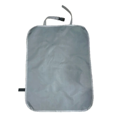 Chair back anti-kick pad — Cloth Anti-Kick Pad for Rear - type-e-gray-anti-kick-pad-no-pocket