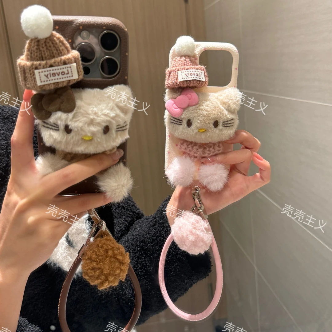 Cute Plush Kt Cat Doll Suitable for Vivox200Pro Mobile Phone Case Y300 New S30/S20/X100Y50