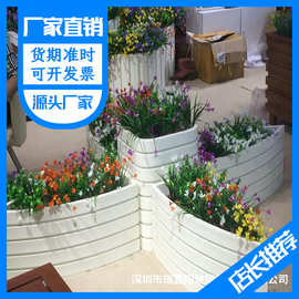 批发供应市政用花盆 玻璃钢工艺花盆 玻璃钢景观花盆