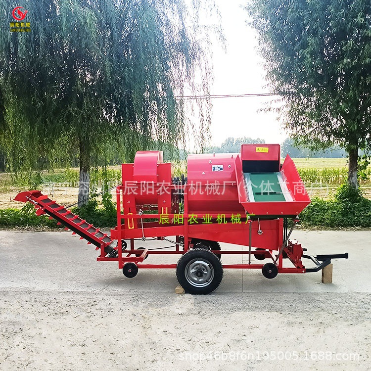 家用手扶车配套自动装袋 自动进料花生摘果机秧果分离干湿两用