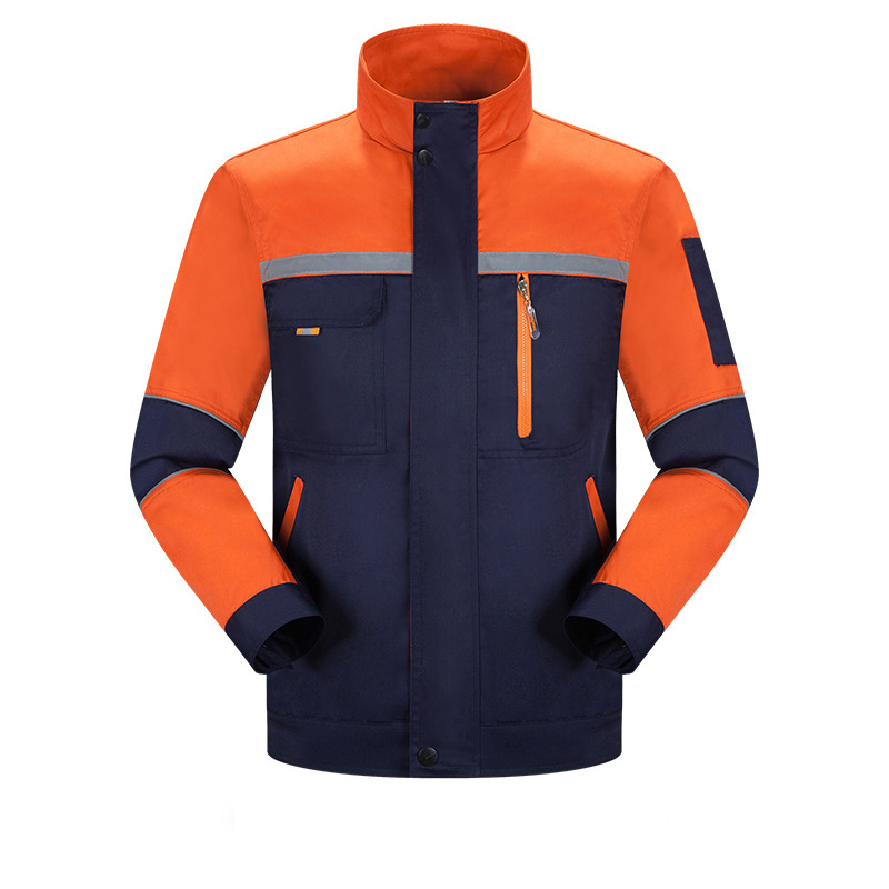 Navy Blue Orange Single Top