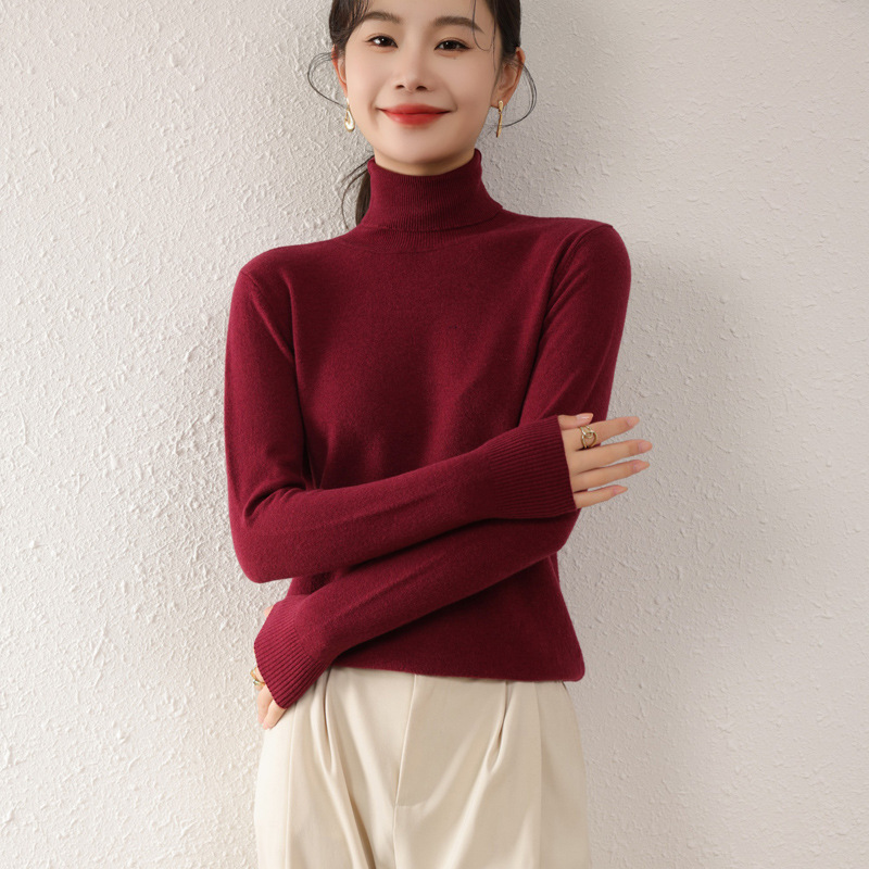 Autumn and Winter Turtleneck Base Shirt for Women Versatile Pullover Collar Sweater Slim Knit Top Stylish Top Emma Orange Autumn and Winter Turtleneck Base Shirt for Women Versatile Pullover Collar Sweater Slim Knit Top Stylish Top Emma Orange