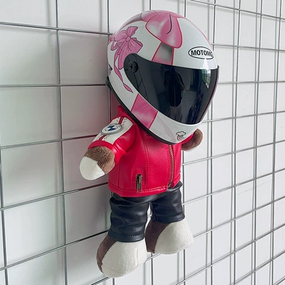 Motosiklet dəbilqələri Agv Motorcycle Gift Racing - height-28cm-red-bearm-butterfly-helmet-upgraded-internal-buckle