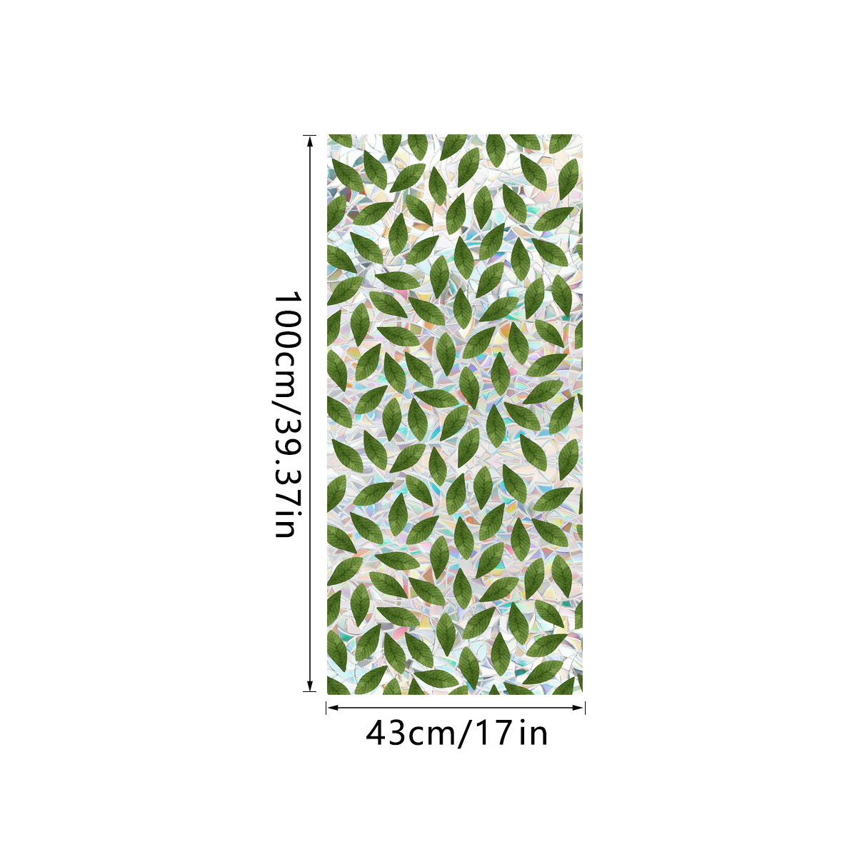 140g Weight Glass paster Home Textiles & Decor Type PVC Material Leaf Pattern Casual, Pastoral Style Casual Pastoral Leaf PVC Glass Paster Wall Art 118