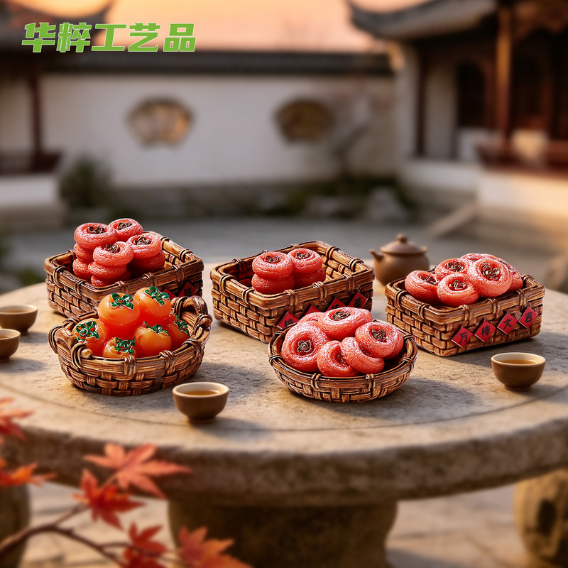 Miniature Landscape Simulation Persimmon Food Toy DIY Decoration Accessories Dollhouse Landscaping Small Ornaments Source Factory Miniature Landscape Simulation Persimmon Food Toy DIY Decoration Accessories Dollhouse Landscaping Small Ornaments Source Factory