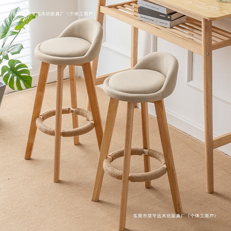 Solid Wood Bar Chair Swivel High Stool Home Bar Chair Free Shipping European Style Bar Chair Front Desk High Chair Fashion Bar Chair