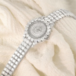 大爆款手表s925纯银镶钻满天星女腕表经典款时尚潮流珠宝手表