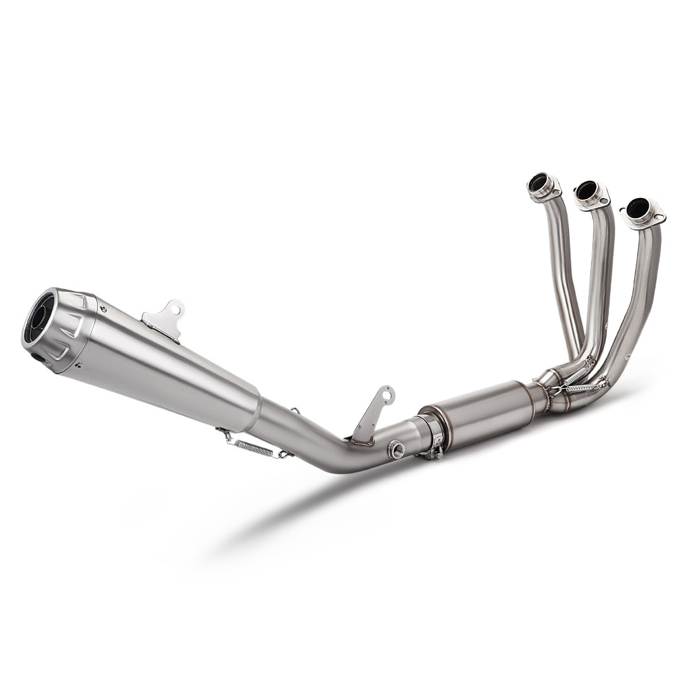 Motorcycle Exhaust Pipe Full Set Suitable for Cfmoto 675Sr Stainless Steel Dual Outlet Front and Rear Exhaust Kit