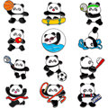2024年巴黎运动会中国风熊猫纪念徽章赠送礼物小礼品体育胸章胸针