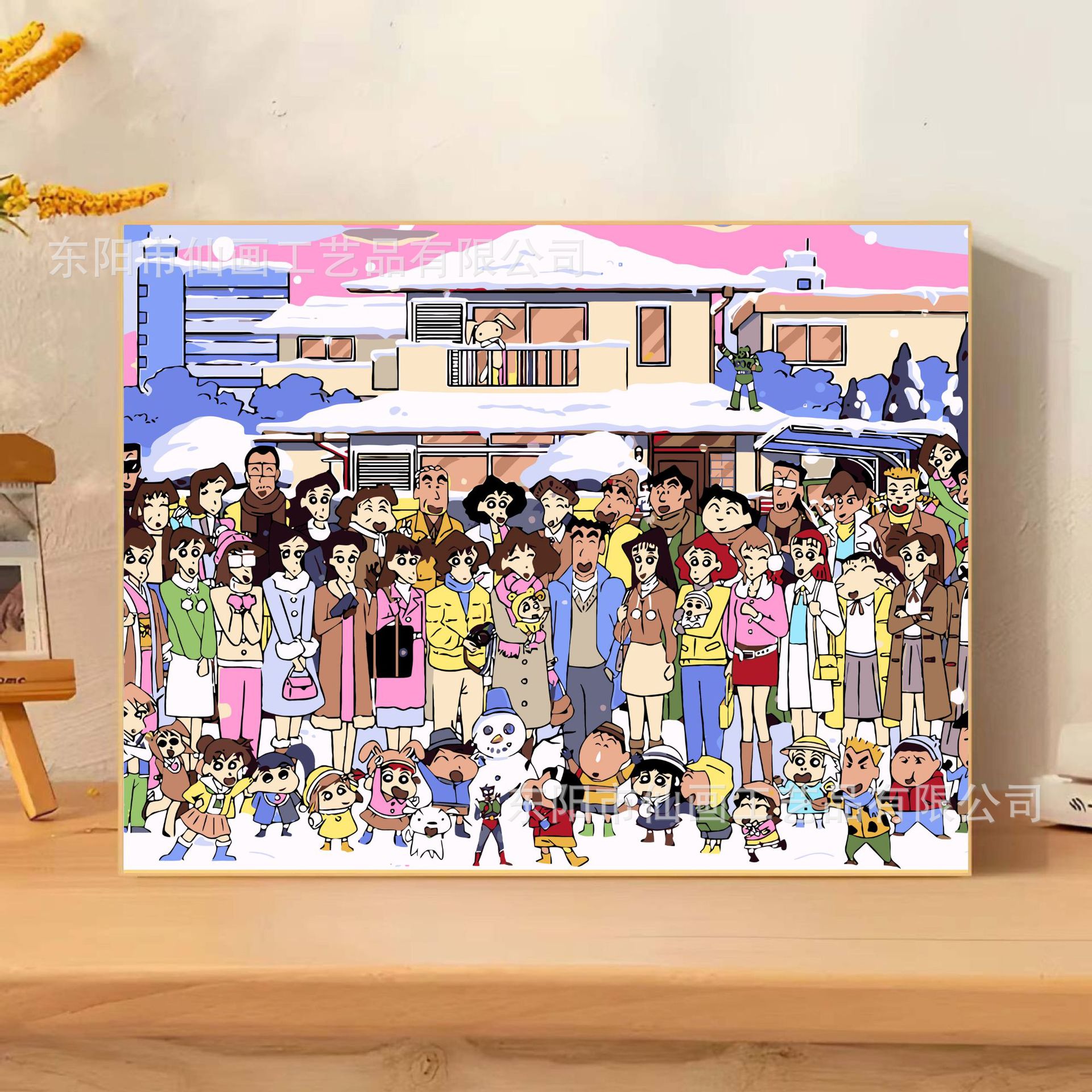 Pintura digital a óleo DIY lápiz pequeño nuevo dibujo animado pintura decorativa colorida a mano mercado nocturno puesto de comercio electrónico mayorista